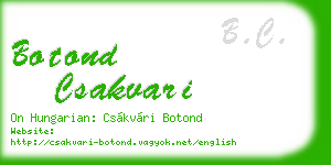botond csakvari business card